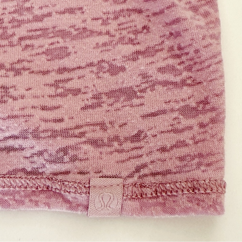 Lululemon pink breeze through twist front round neck tank top - Picture 3 of 5